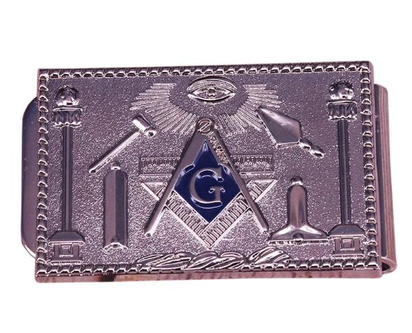Antique Copper/Steel Masonic Money Clip Cool Vintage Memorabilia Collection