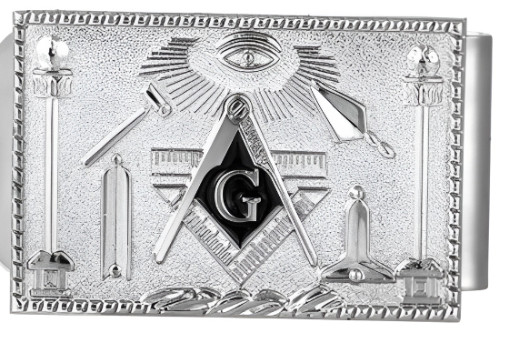 Antique Copper/Steel Masonic Money Clip Cool Vintage Memorabilia Collection