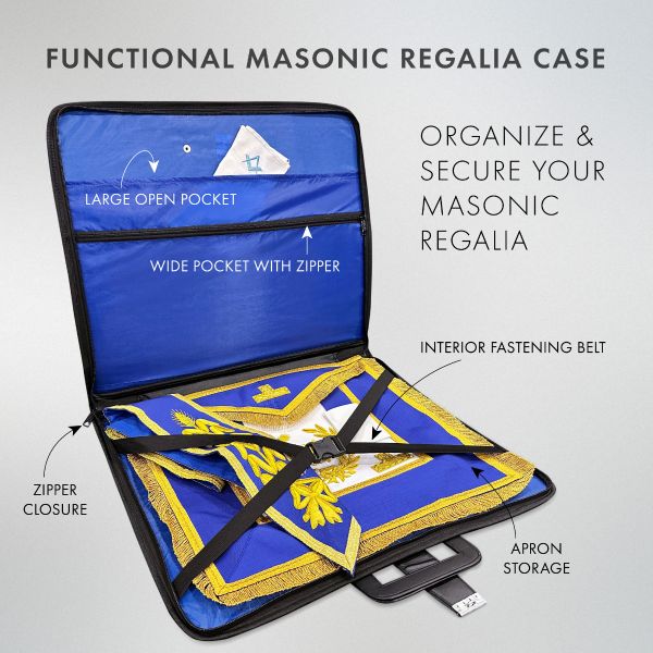 Freemasons Grand Soft Case in Brief Case Styling - Made With Durable Material - Water Resistant