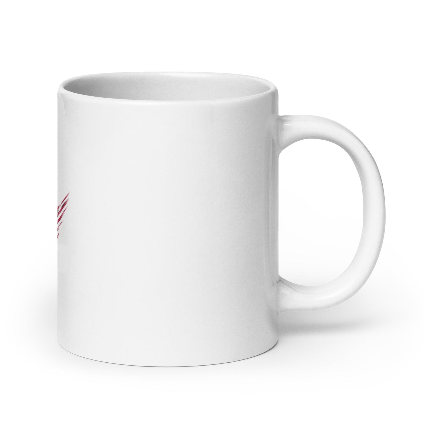 MerchsMate® American USA Flag Wing Medical Caduceus White glossy mug