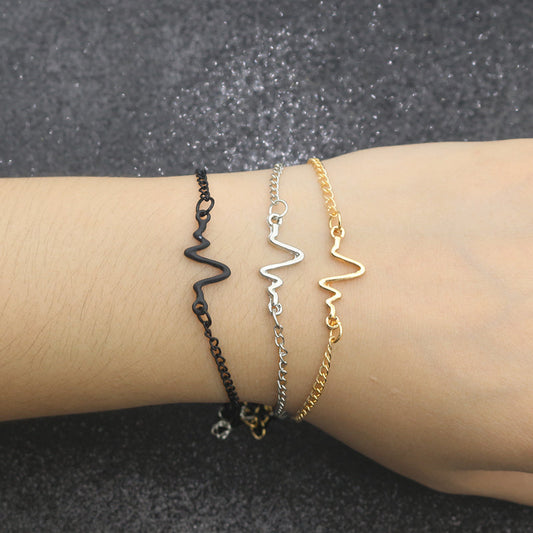 Medical ECG Bracelet Stethoscope Heartbeat Bracelets For Women Men Nurse Doctor Bracelet