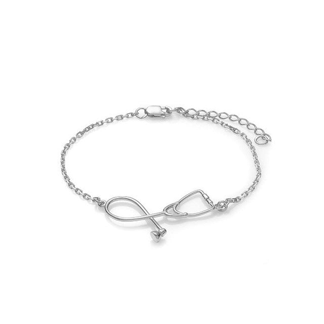 Unisex Stethoscope Bracelet 3 Colors Alloy Made